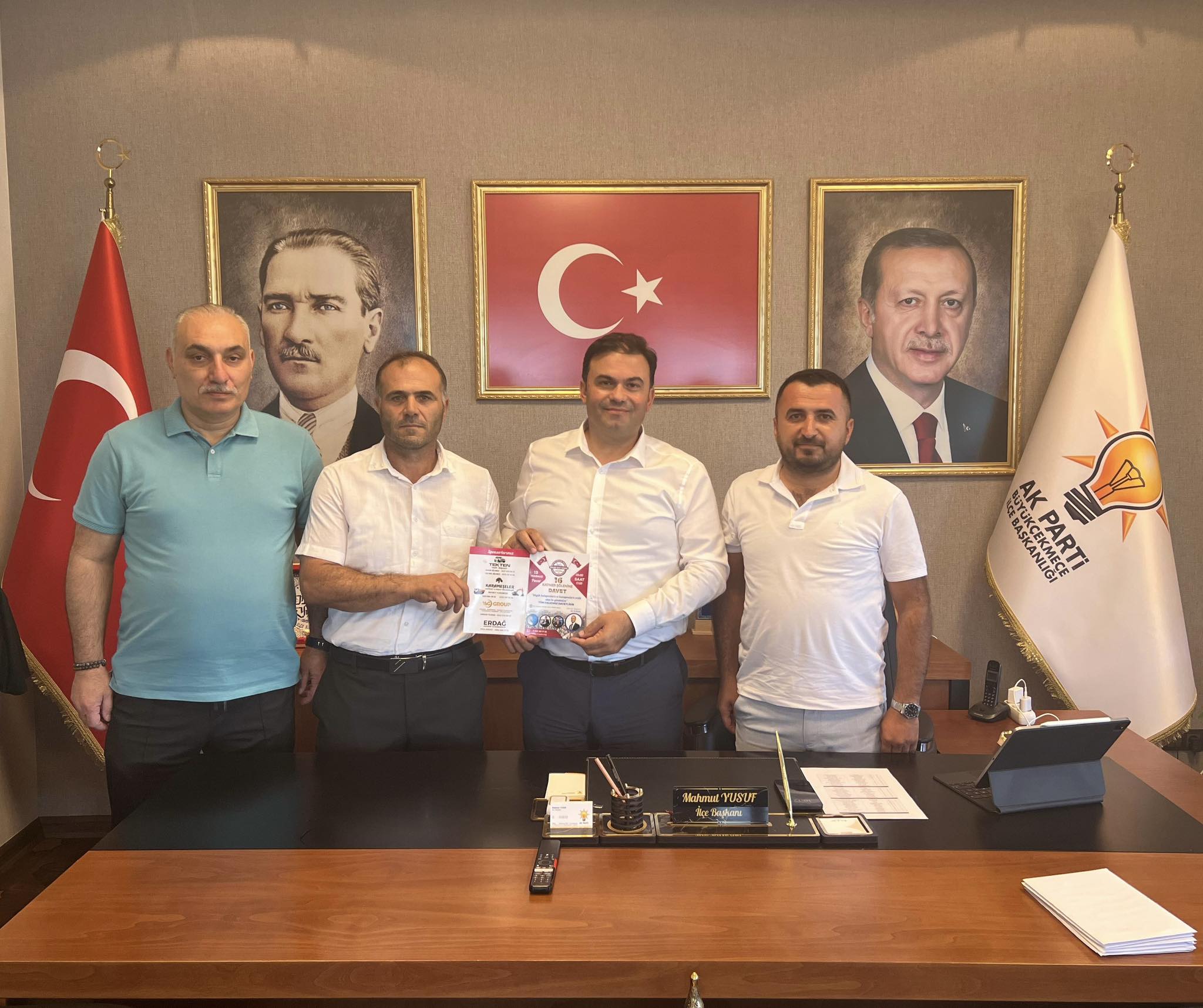 Tokat Malum Seyit Tekkesi Derneği Başkanı Sayın Ali Duran İlçemizi Ziyaret Edip Katmer Şölenine davette bulundu.
